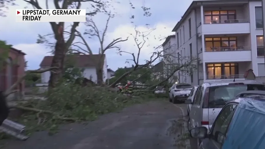 Damage caused by tornadoes in Germany