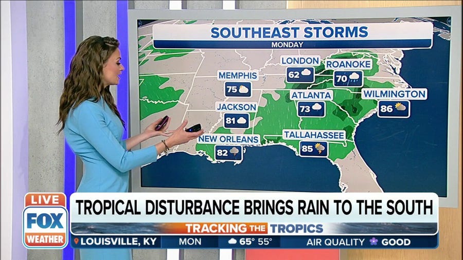 Tropical moisture teams up with stalled cold front to fuel flash flood threat in Southeast