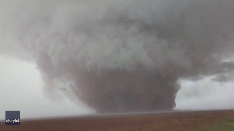 Watch: Storm chaser captures huge tornado spinning in Morton, TX