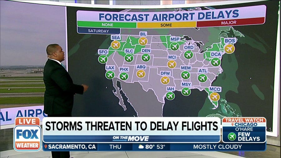 Where storms could dampen your Memorial Day travel