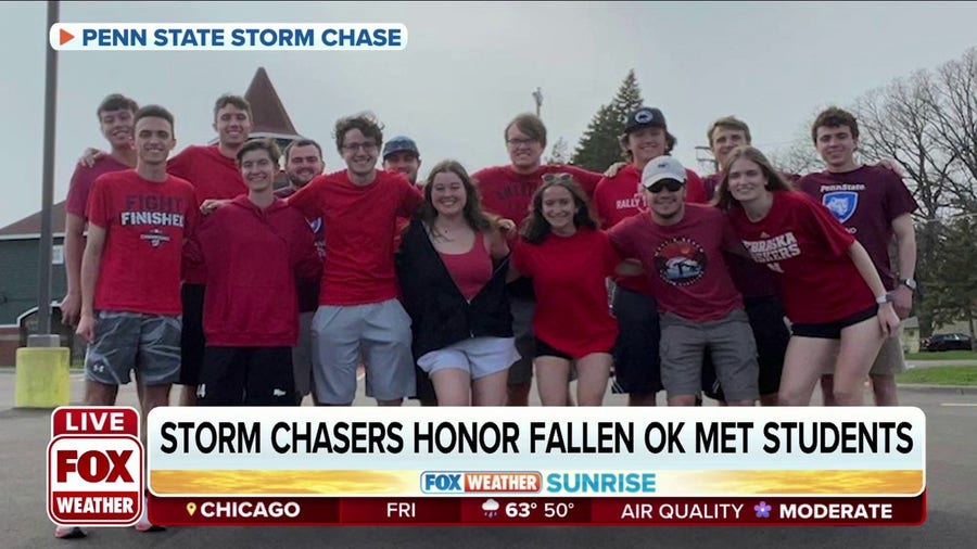 Penn State storm chasers honor 3 Oklahoma meteorology students who died in car crash