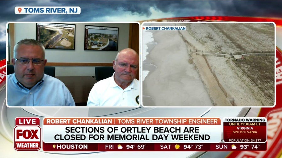 Sections of Ortley Beach will be closed this weekend due to erosion, storm damage