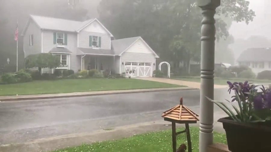 Watch: Intense Rain Comes Down In Pennsville, NJ | Latest Weather Clips ...