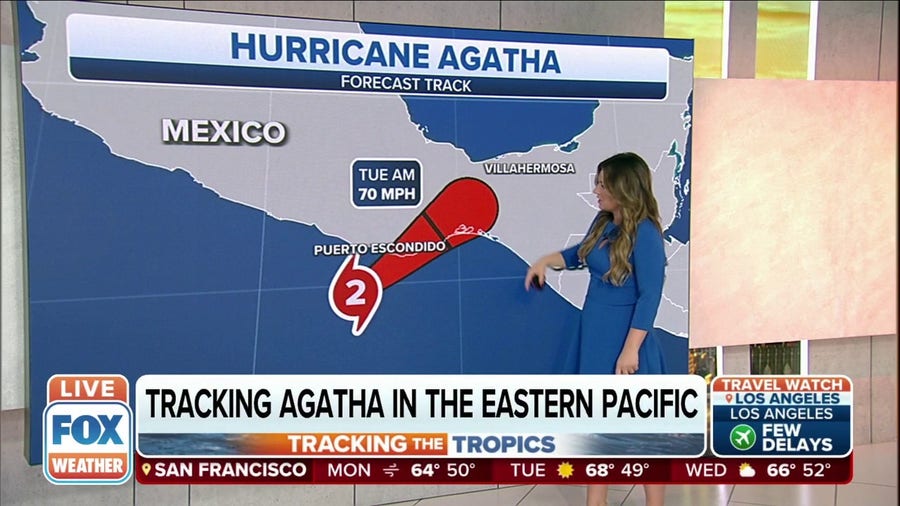 Hurricane Agatha expected to make landfall in southern Mexico on Monday