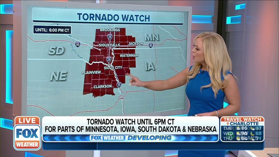 Tornado Watch issued for parts of SD, NE, IA and MN