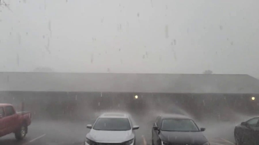 Watch: Intense hail seen falling in Sioux Falls, SD