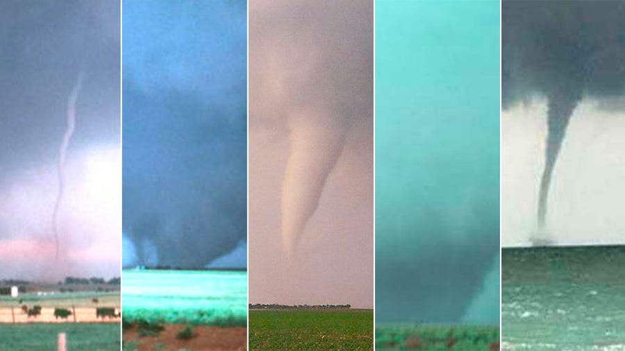 5 types of tornadoes