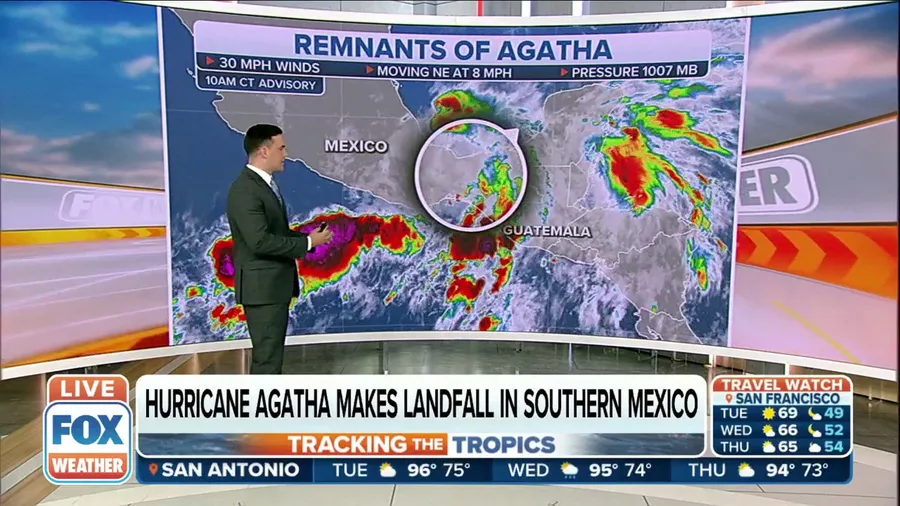 Agatha Dissipates To Remnant Low Over Mexico | Latest Weather Clips ...