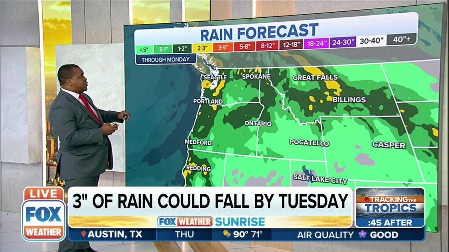 Rain in Pacific Northwest over next several days could lead to flooding
