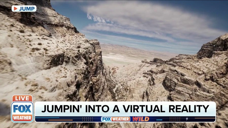 Taking flight: Virtual reality base jumping in Utah