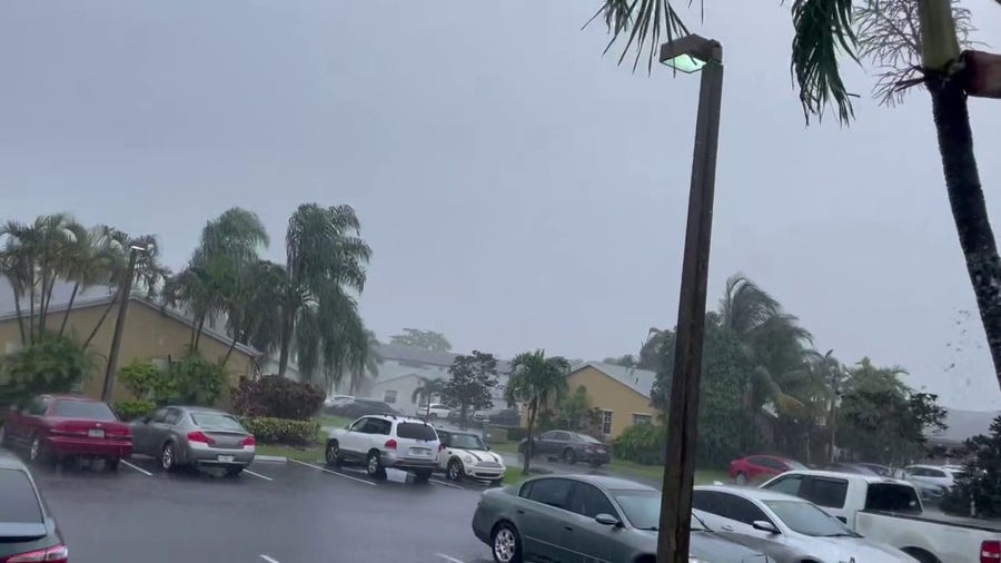 Gusty winds, rain hit northeast Miami-Dade County, FL