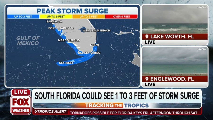 South Florida may witness 1 to 3 feet of storm surge