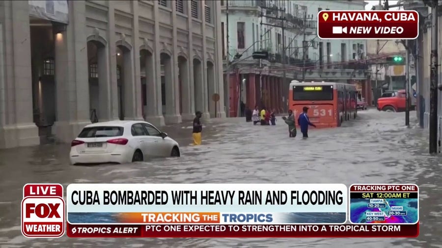 Life-threatening flooding in Cuba