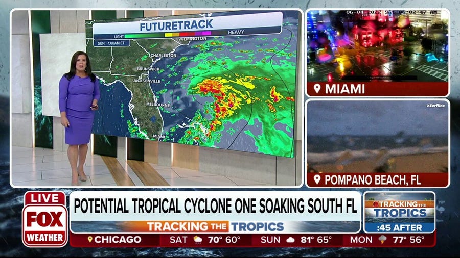 Potential Tropical Cyclone One soaks South Florida