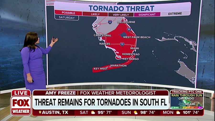 Threat remains for tornadoes in South Florida