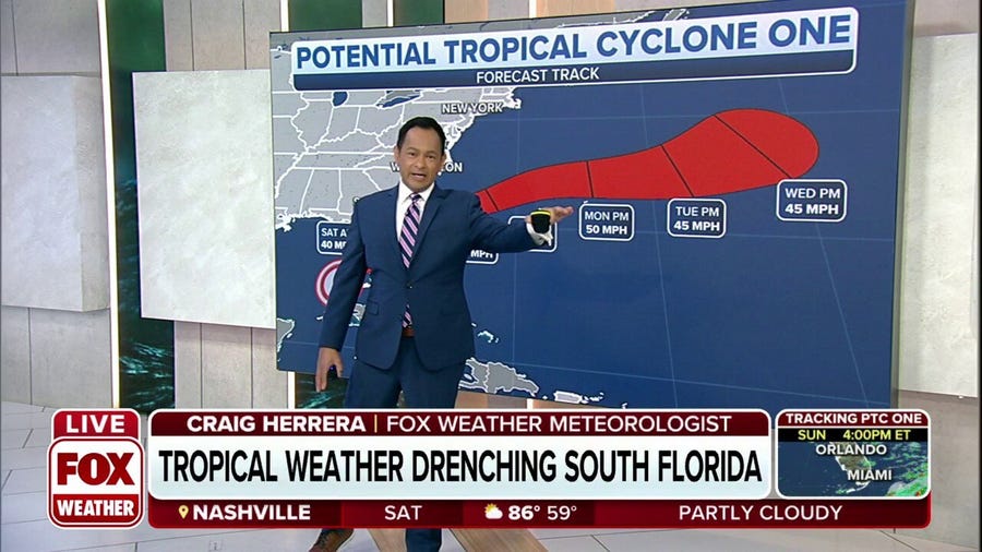 Disorganized tropical system poses major flood threat in Central, South Florida