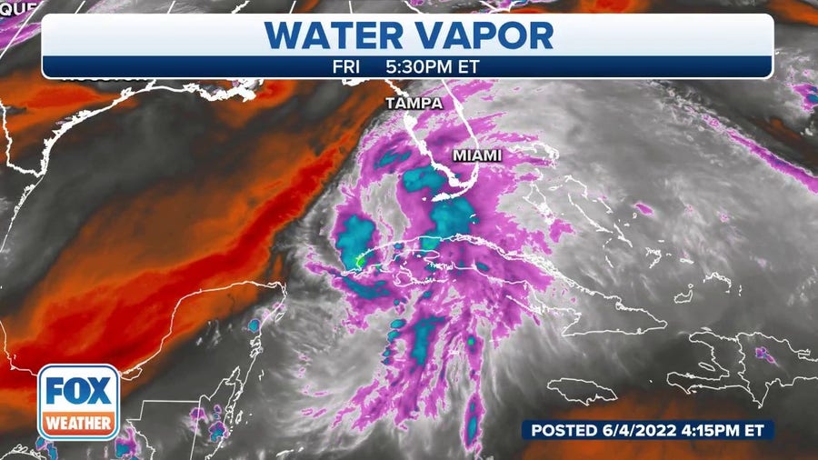 Potential Tropical Cyclone One Water Vapor Animation