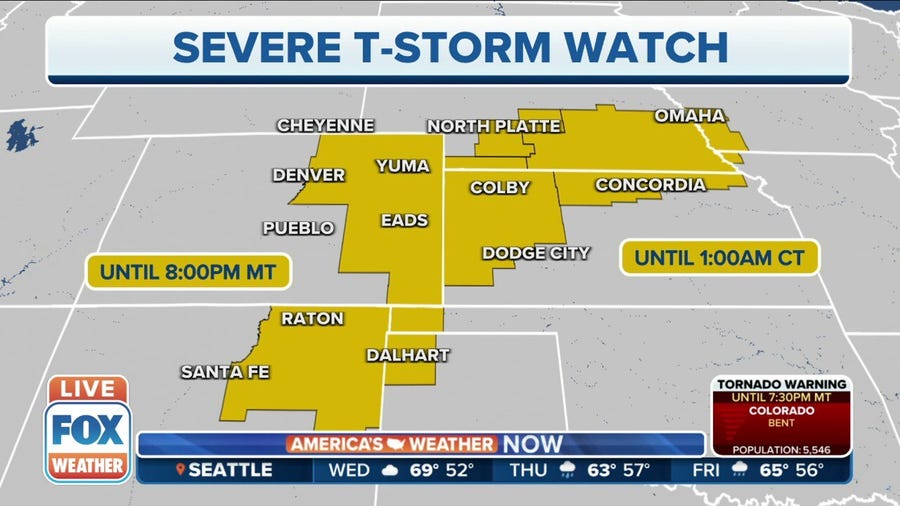 Severe Thunderstorm Watch extends overnight in Kansas, Nebraska