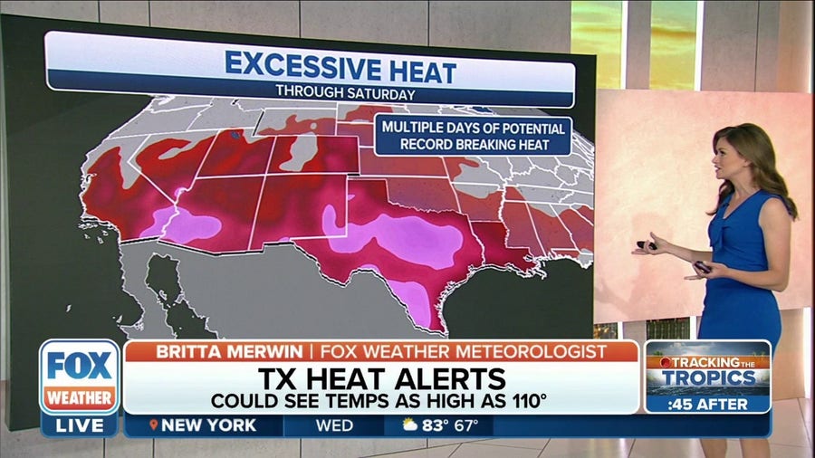 Record-breaking heat to continue in Texas, Southwest through the weekend