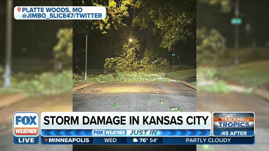 Severe storms brought damage to Kansas City area on Tuesday