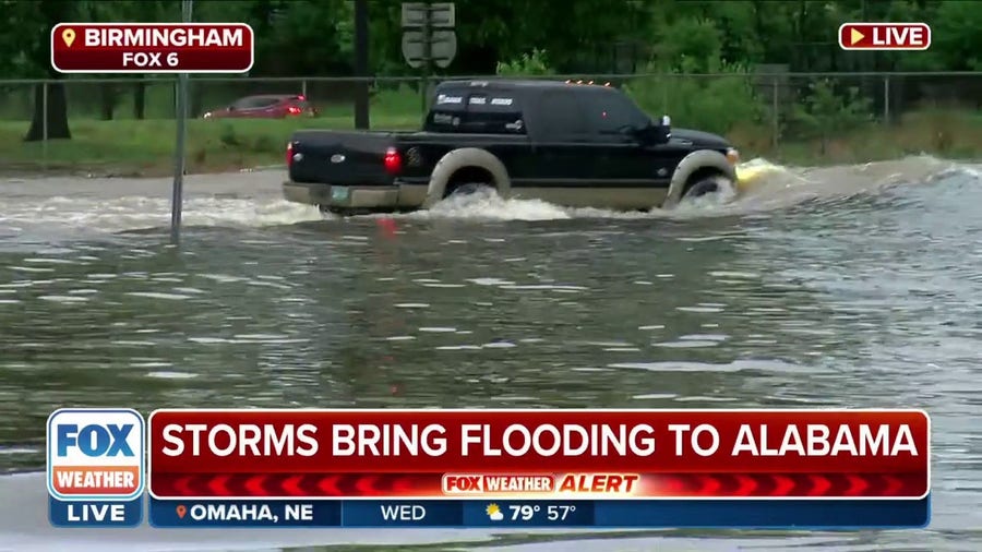 Storms bringing major flooding to Birmingham, Alabama area