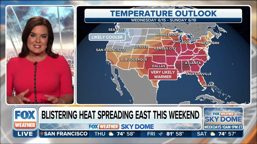 Record heat spreads East heading into next week