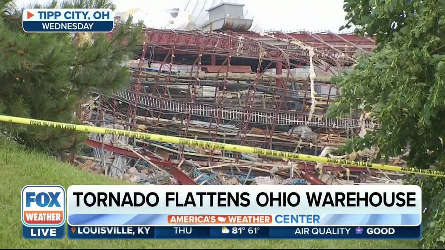 EF-2 rated tornado flattens Meijer distribution center in Ohio