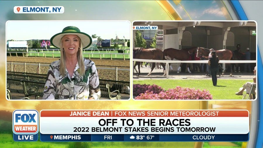 Mostly clear skies in store for Belmont Stakes on Saturday