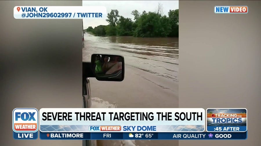 Severe storms bringing flooding to parts of Oklahoma