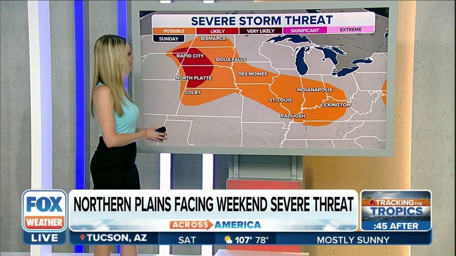 Severe storm threat likely for the Northern Plains this weekend