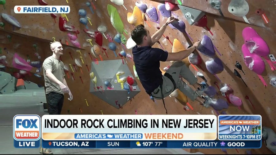 Indoor rock climbing the perfect way to spend a rainy Sunday