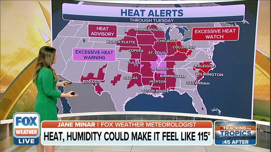 Dangerous heat wave triggers alerts for more than 100 million in central, eastern US