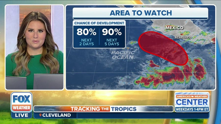 Eastern Pacific could produce season's second named storm