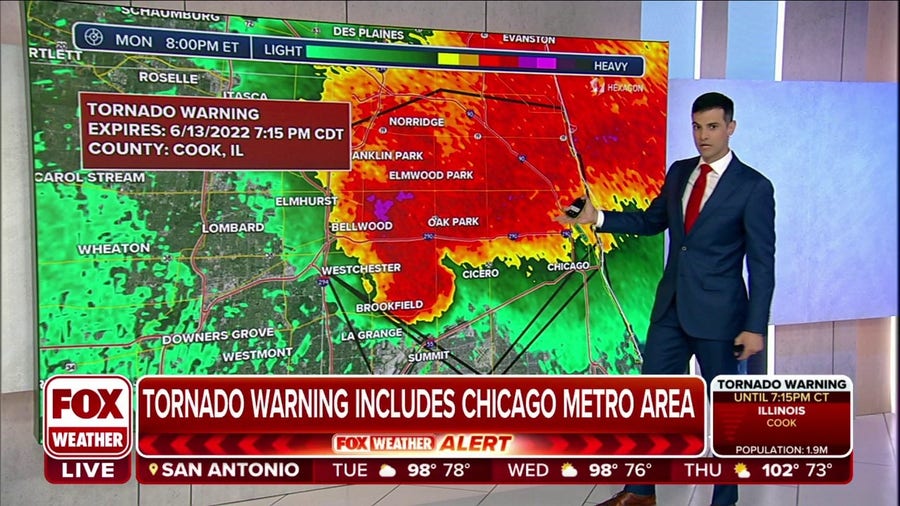 Tornado-warned storm brings 80 mph winds to Chicago airport