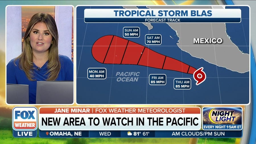 Tropical Storm Blas Expected To Intensify Into Hurricane Off Coast Of ...