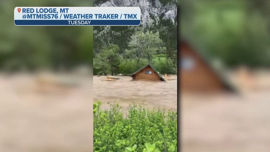 Watch: House floats down Stillwater River in Montana amid historic flooding