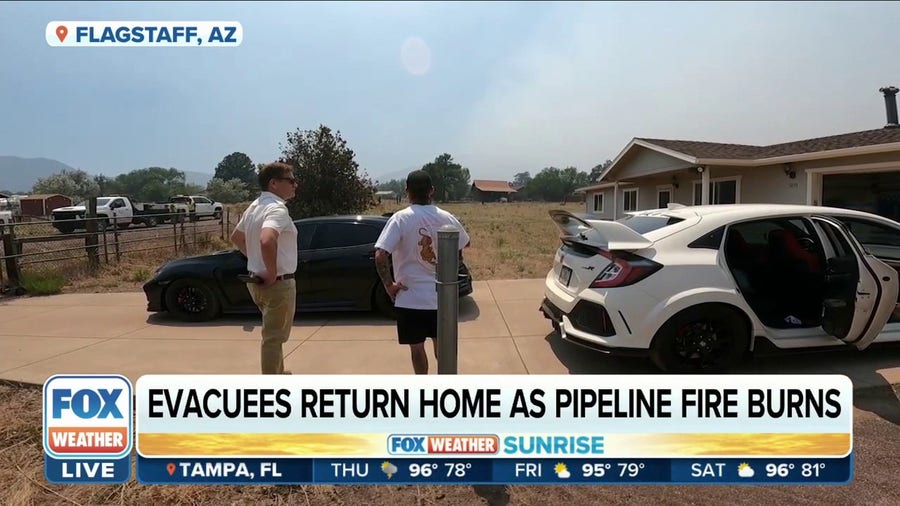 Evacuees return home as the Pipeline Fire continues to burn in Arizona