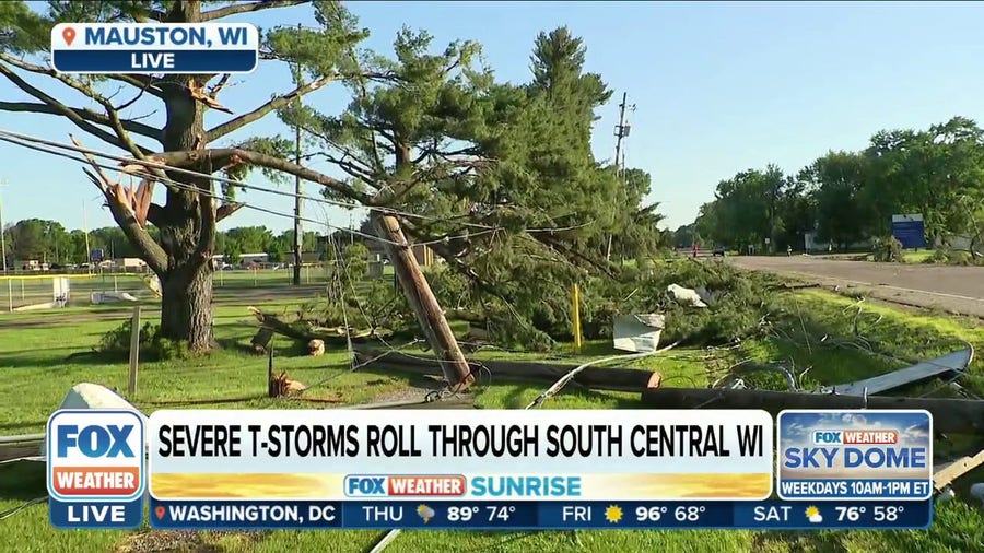 Mauston, Wisconsin seeing pockets of damage after tornado