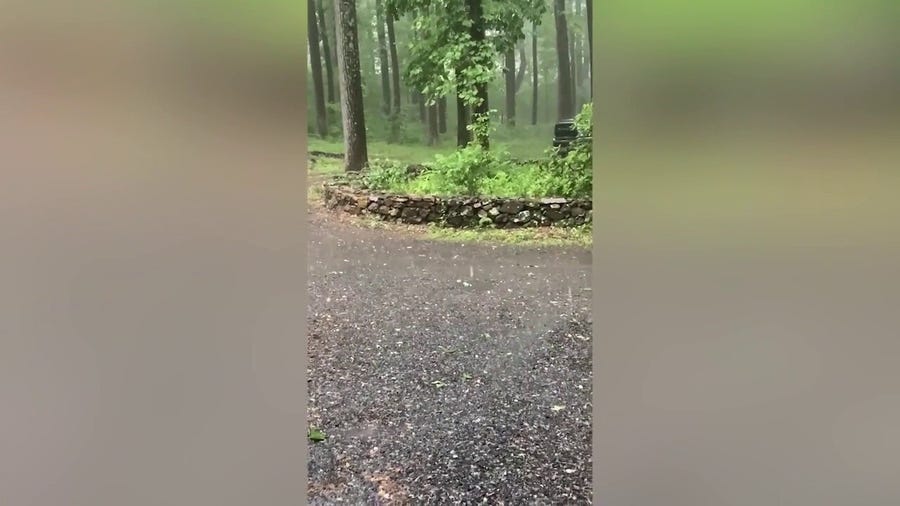 Hailstorm in Chester Gap, Virginia