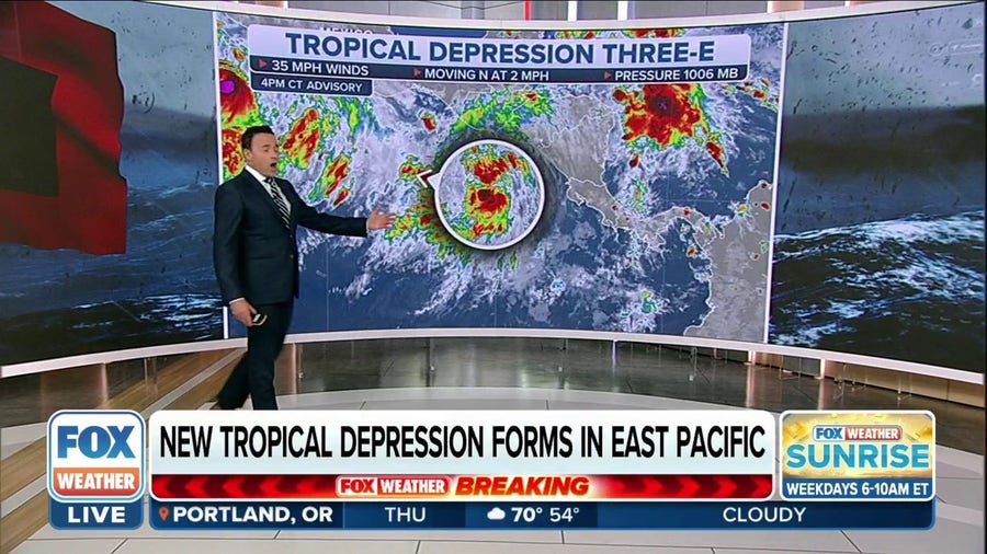 Tropical Depression Three-E forms in East Pacific