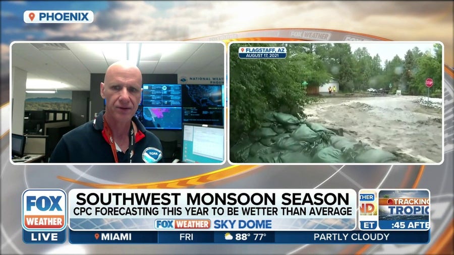 Monsoon season's impact on Southwest fire threat