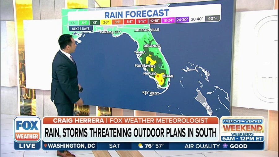 Rains, storms threaten outdoor plans Saturday in South