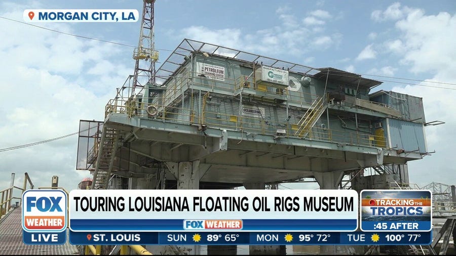 Touring a famous oil rig in Louisiana