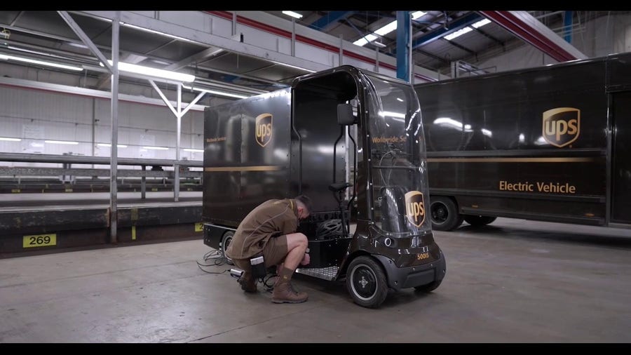 Watch: UPS unveils 'eQuads' to help reduce company's carbon footprint