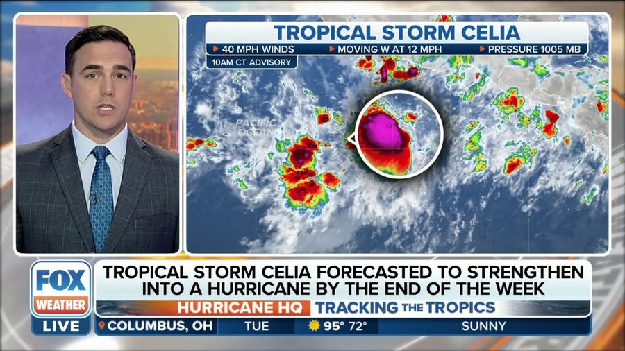 Celia strengthens into a tropical storm for second time