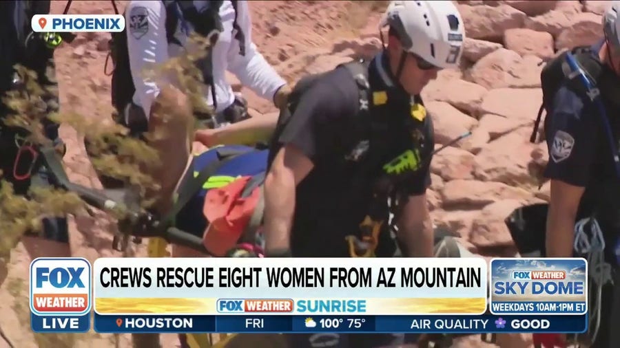 Crews rescue women filming reality series hiking up Arizona mountain in extreme heat
