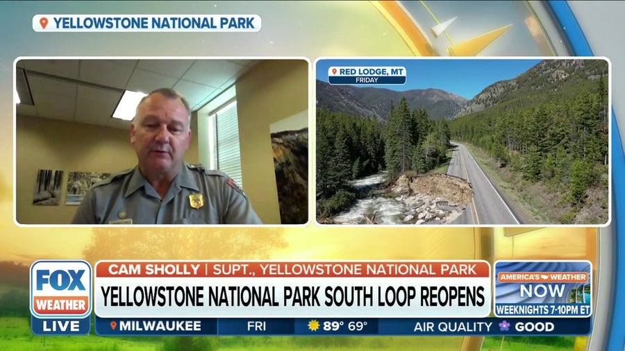 Yellowstone National Park south loop reopens, other parts still remain closed