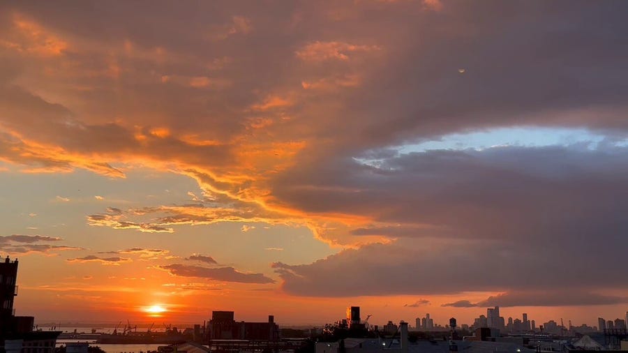 Watch: Summer sunset over NYC skyline