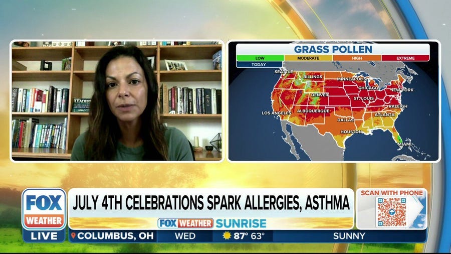 July 4th celebrations can spark summer allergies or asthma