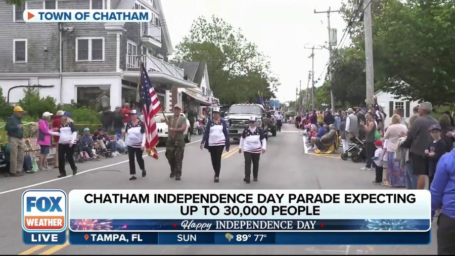 Up to 30,000 people expected to attend Independence Day parade in Chatham, Massachusetts